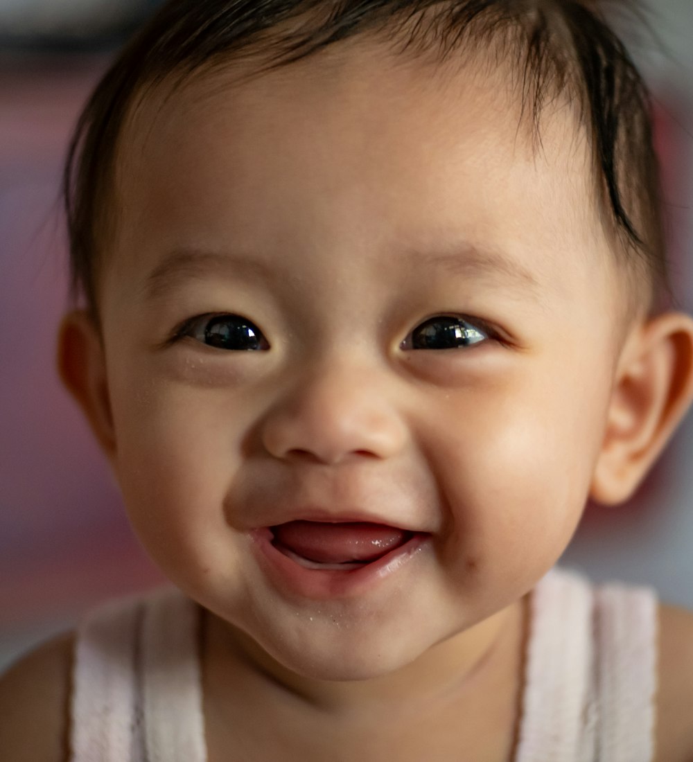 Bebé sonriendo
