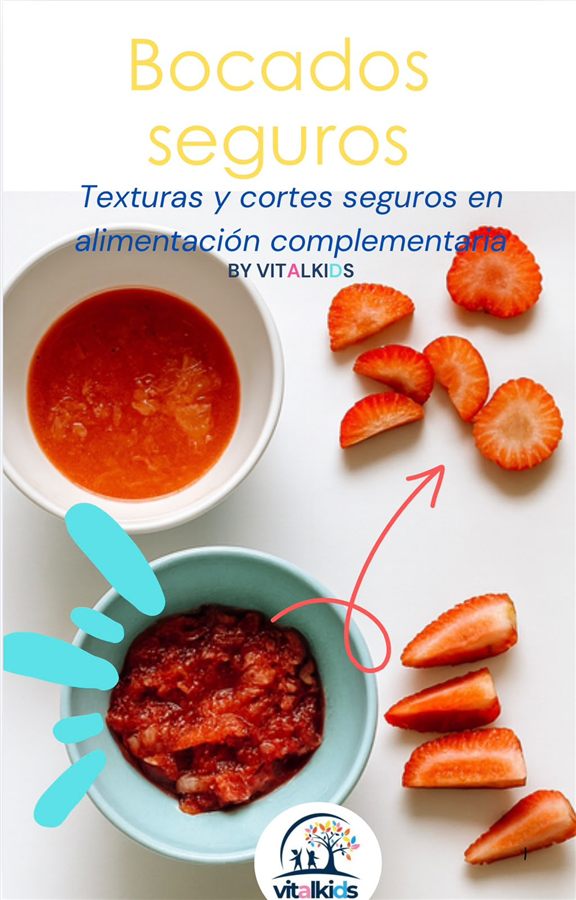 Portada de la guía Bocados Seguros: texturas y cortes seguros en alimentación complementaria